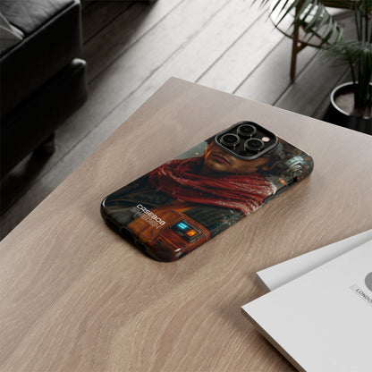 Futuristic Steampunk Explorer iPhone 14 - Tough