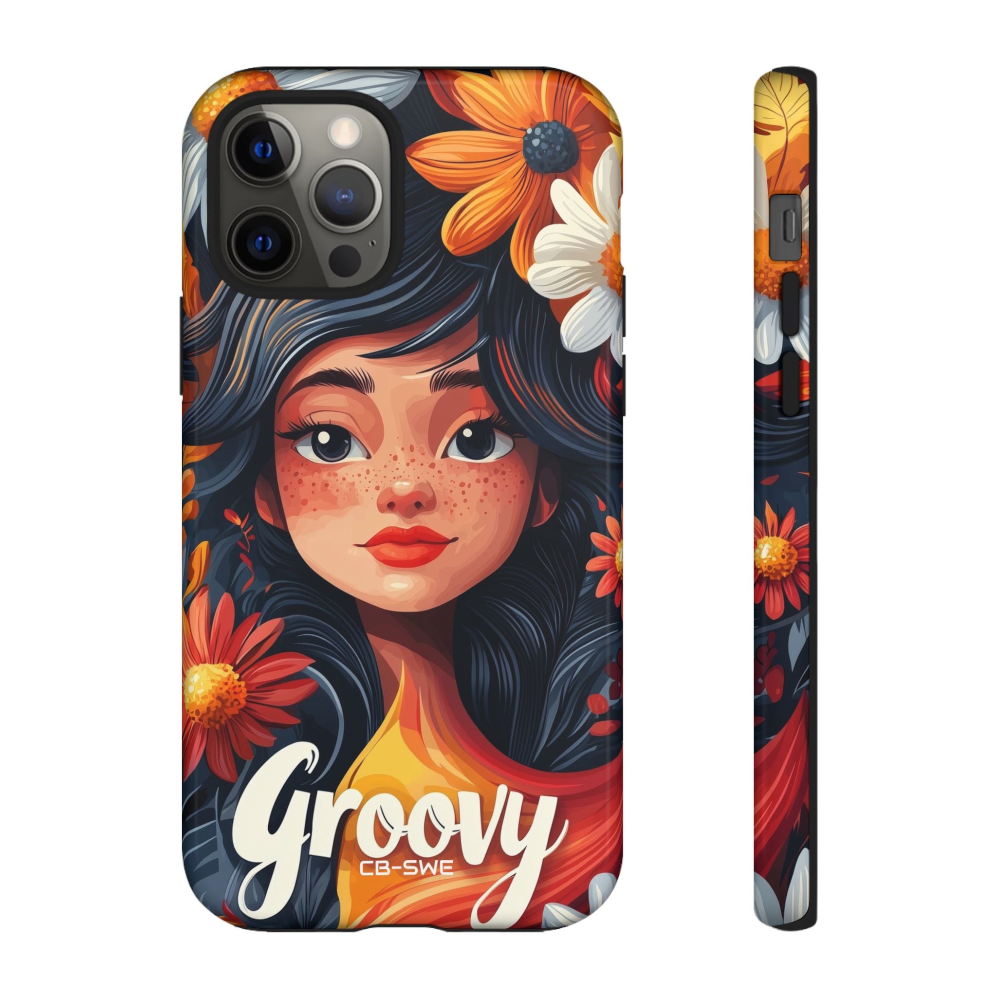 Floral Girl Smiles - iPhone Case