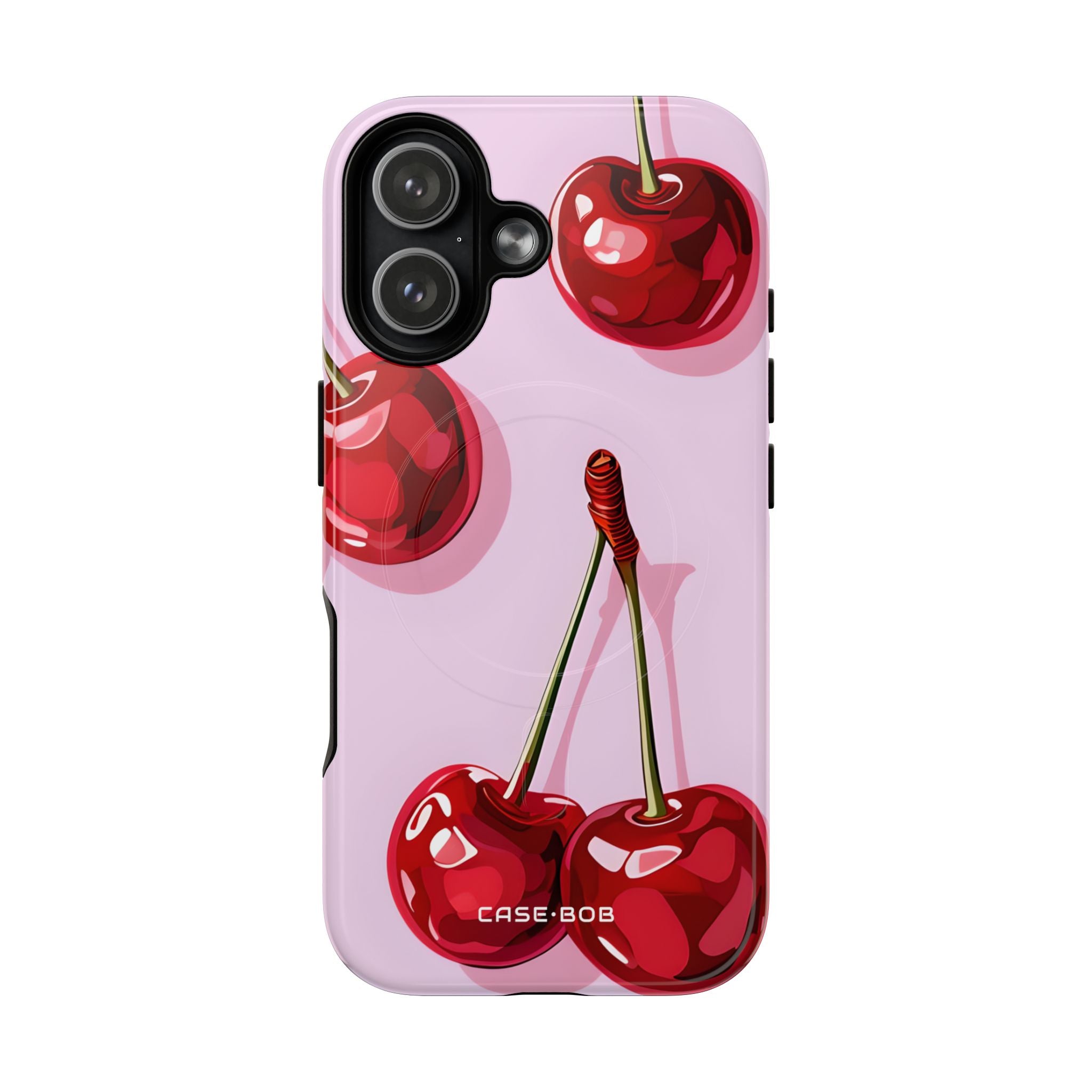 Glossy Cherry Burst iPhone 17 Case - Tough+