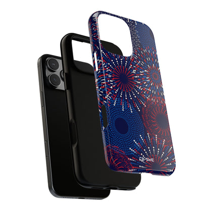 Vibrant Circles Emerge - iPhone Case