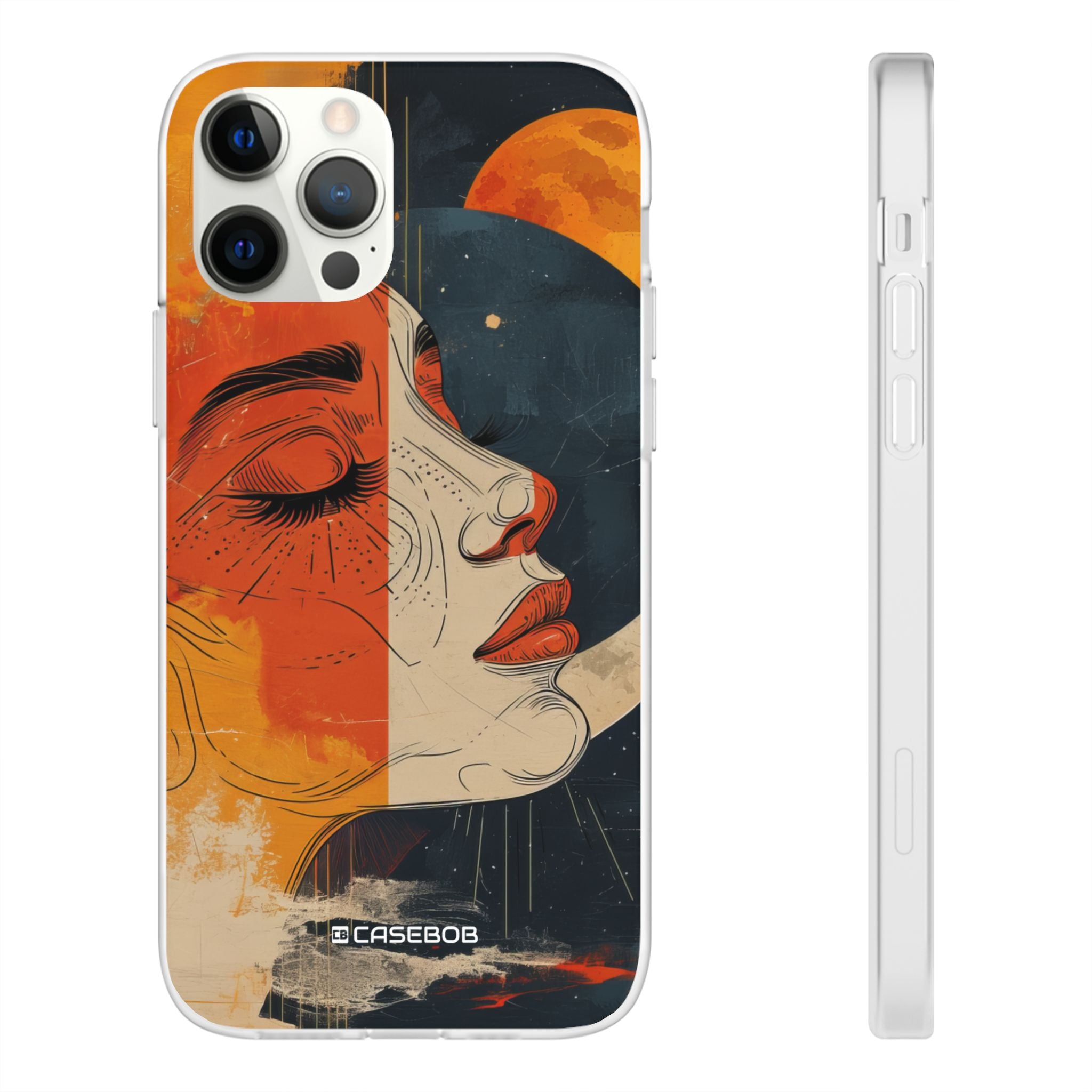 Celestial Duality | Flexible Phone Case for iPhone