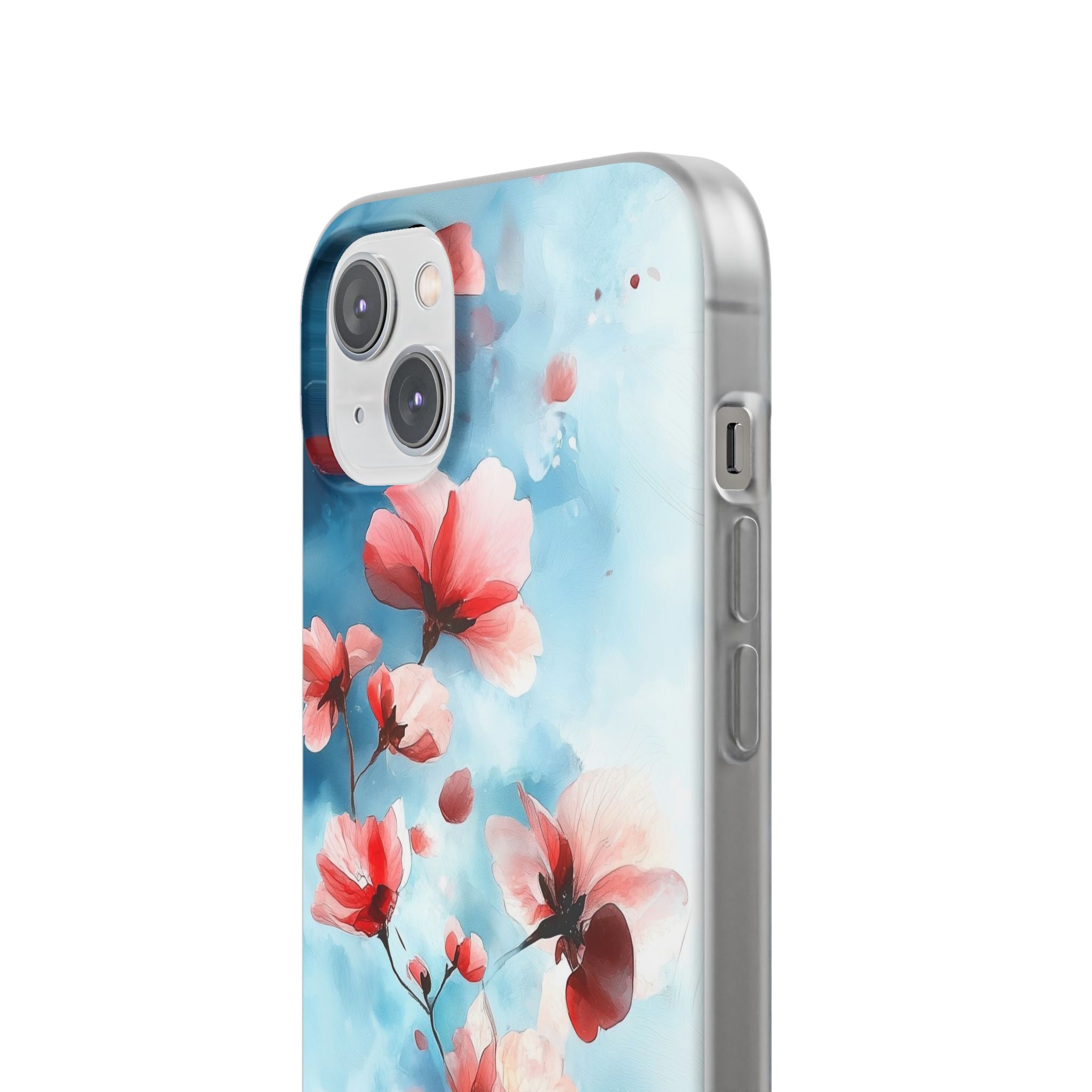 Pink Blossom Drift iPhone 14 Plus Case - Soft