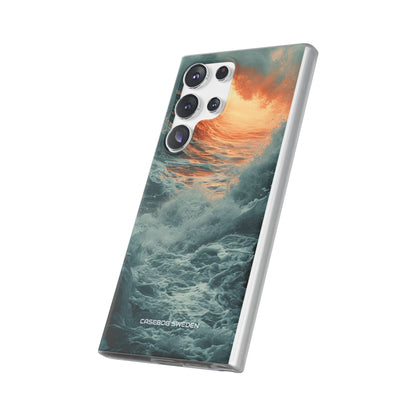 Fiery Wave Power - Flexi Samsung S23 Phone Case