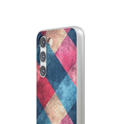 Bold Geometric Squares - Flexi Samsung S23 Phone Case