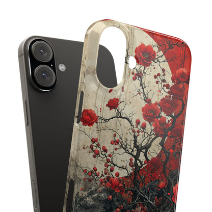 Zen Blossoms in Moonlight iPhone 16 - Slim Phone Case