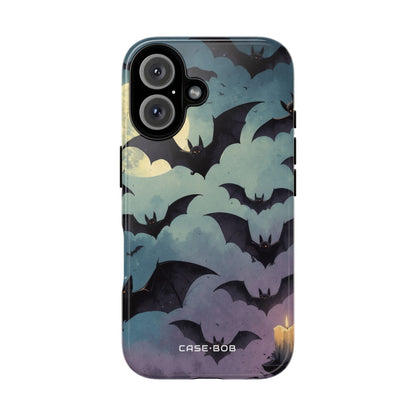Glowing Bat Swarm iPhone 16 Plus Case - Tough