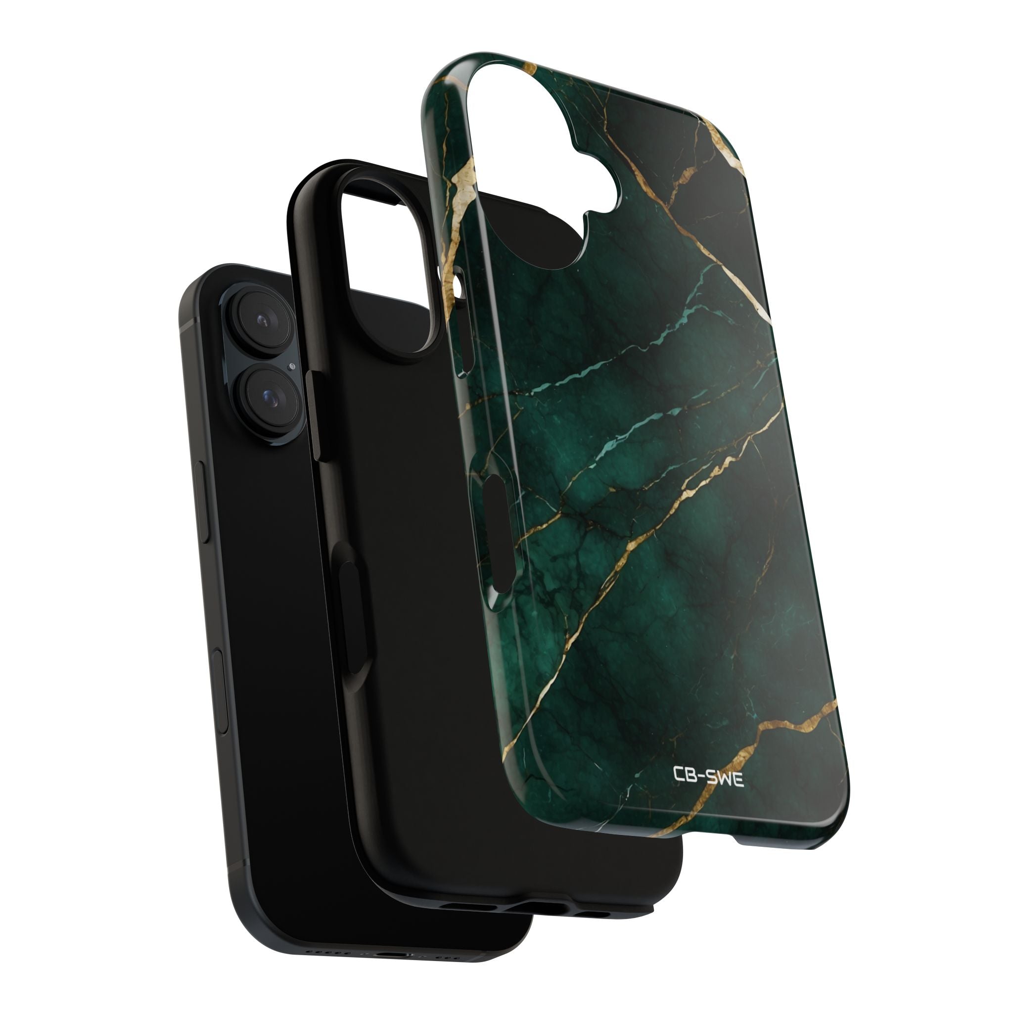 Emerald Veins Flow - iPhone Case