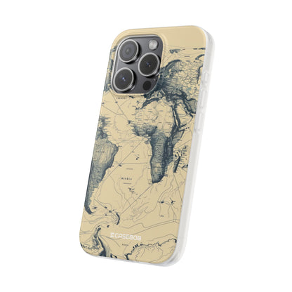 Vintage World Map | Flexible Phone Case for iPhone