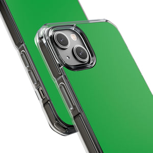 Pantone Green | Handyhülle für iPhone (Clear Impact Case – magnetisch)