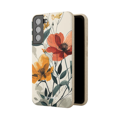 Serene Floral Harmony | Biodegradable Phone Case