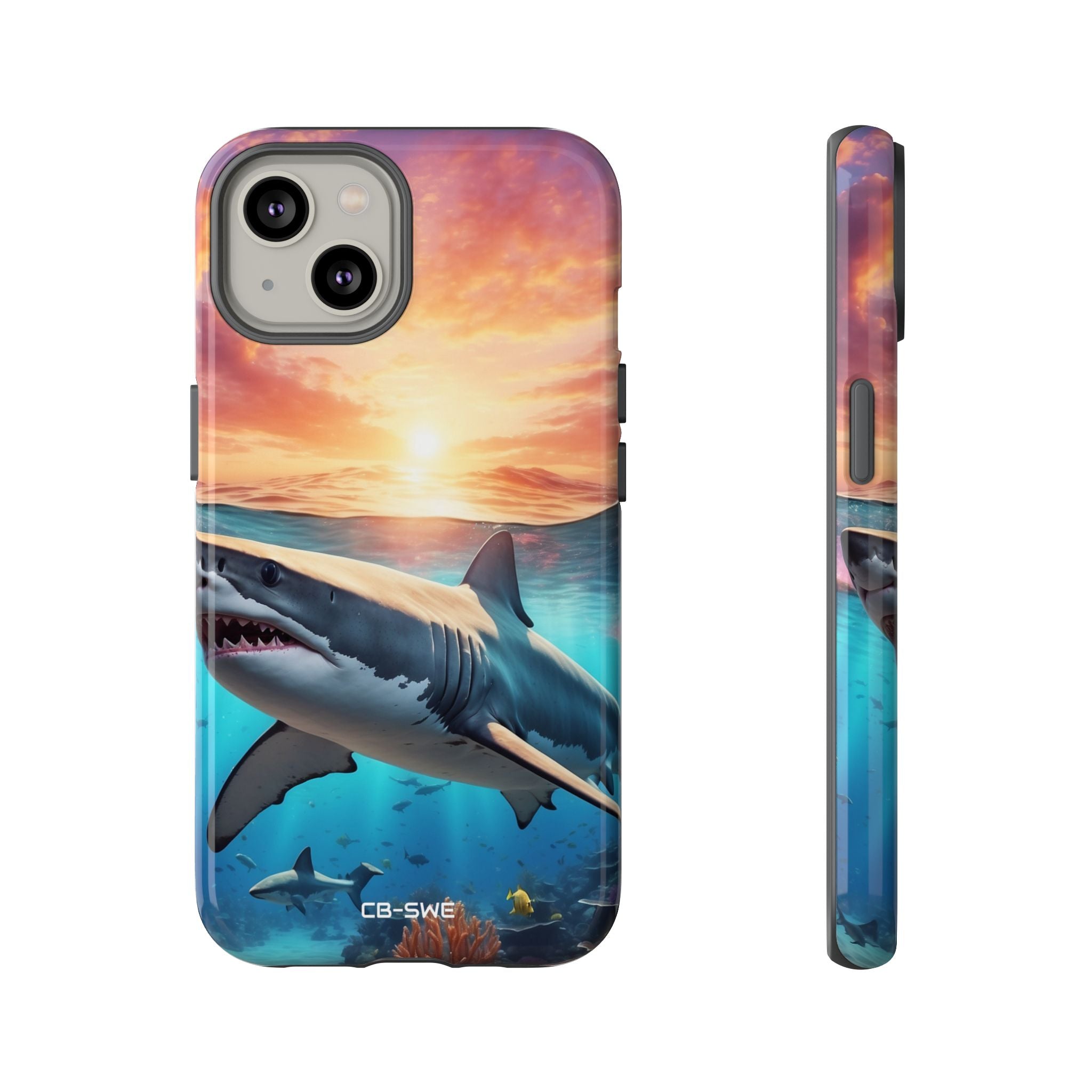 Shark Swims Through - iPhone Case