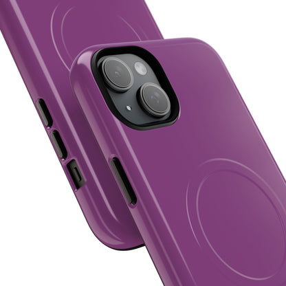 Plum Purple - Tough + MagSafe® iPhone 15 Phone Case