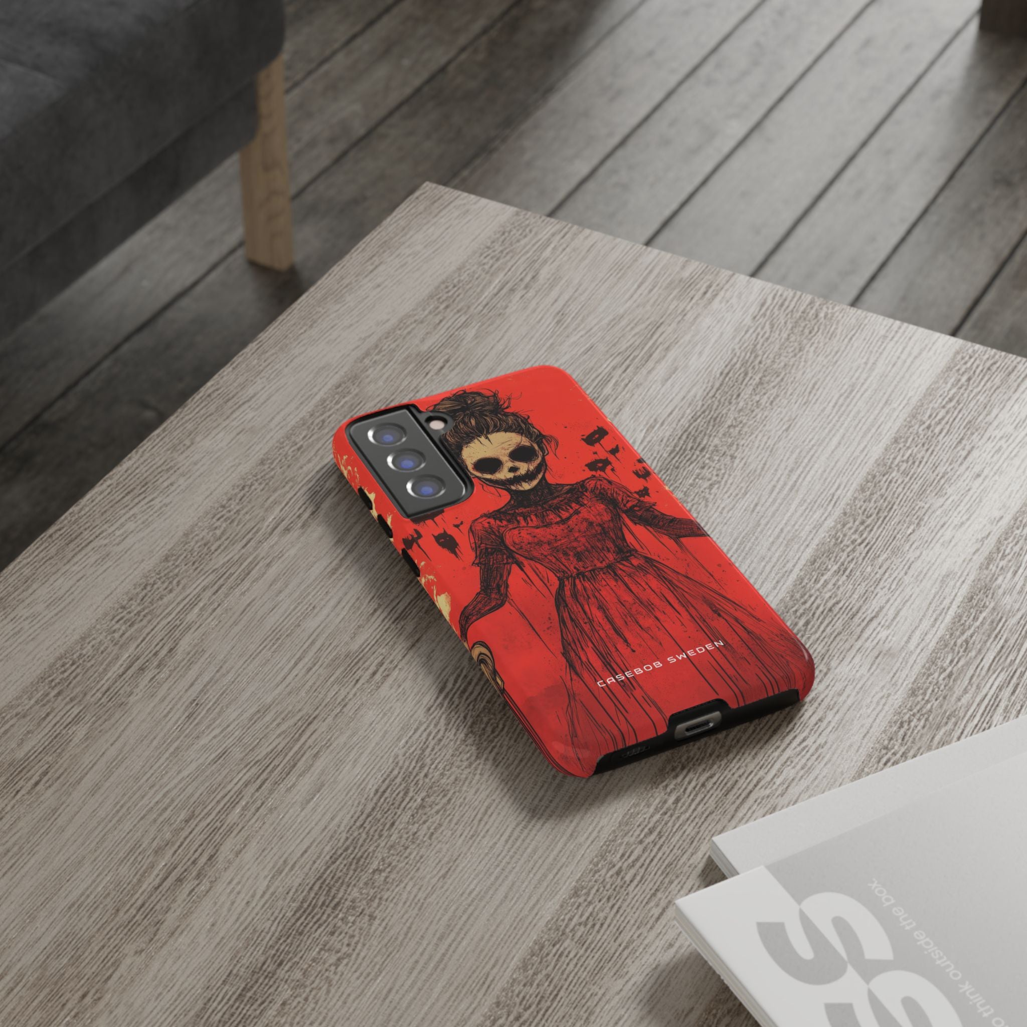 Haunting Scarlet Descent  Samsung S21 - Tough Phone Case