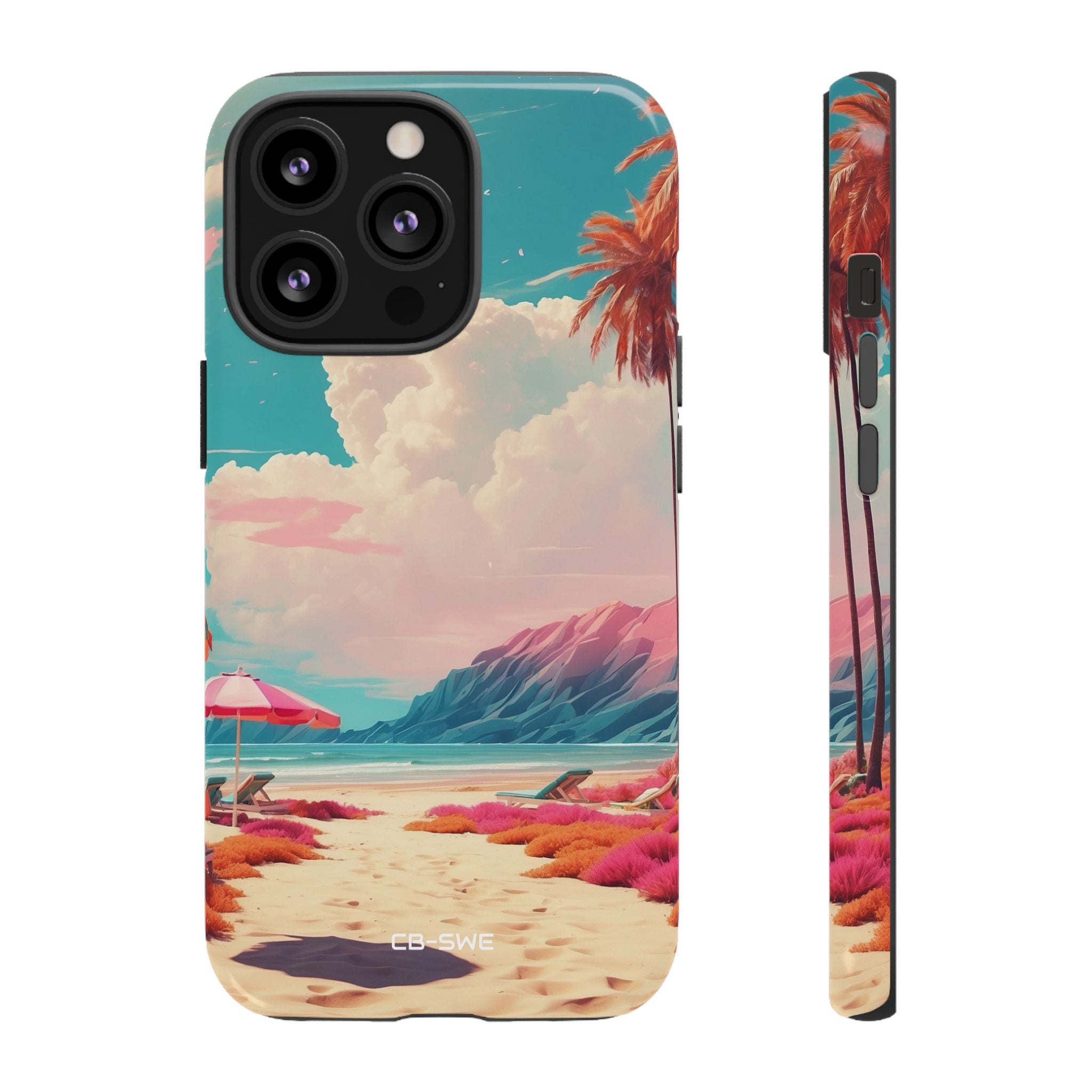 Vibrant Umbrellas Stand - iPhone Case