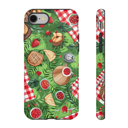 Picnic Love Checkered Bliss - Protective Phone Case