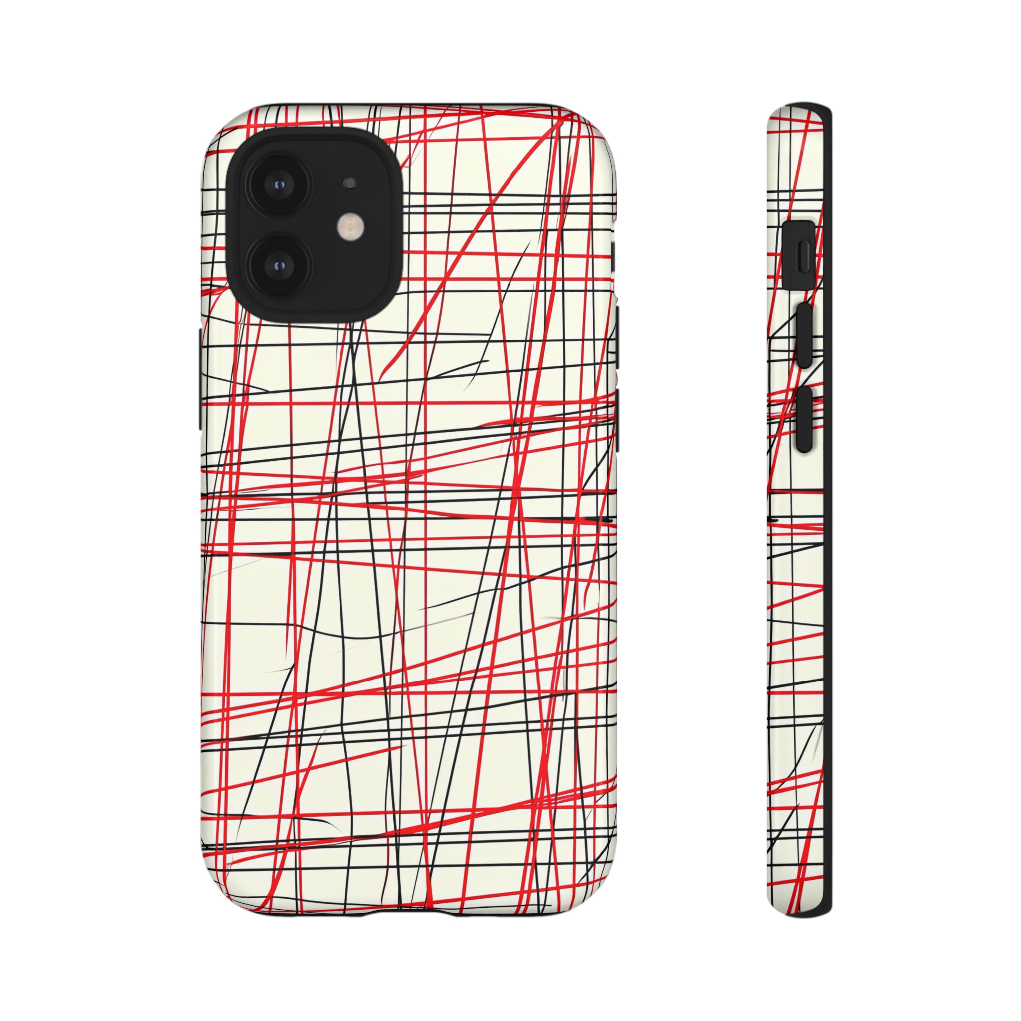 Red Line Minimalist - Protective Phone Case