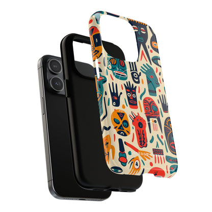 Gradient Tribalscape Vibrance iPhone 15 | Tough+ Phone Case