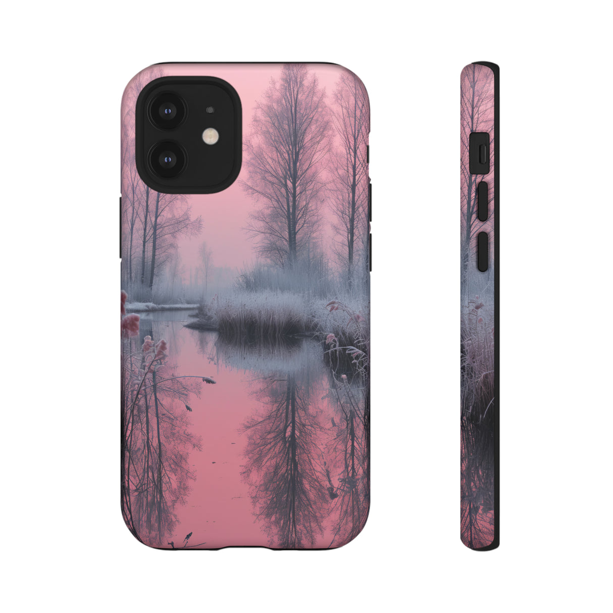 Pink Winter Lake Whisper - Schutzhülle fürs Handy