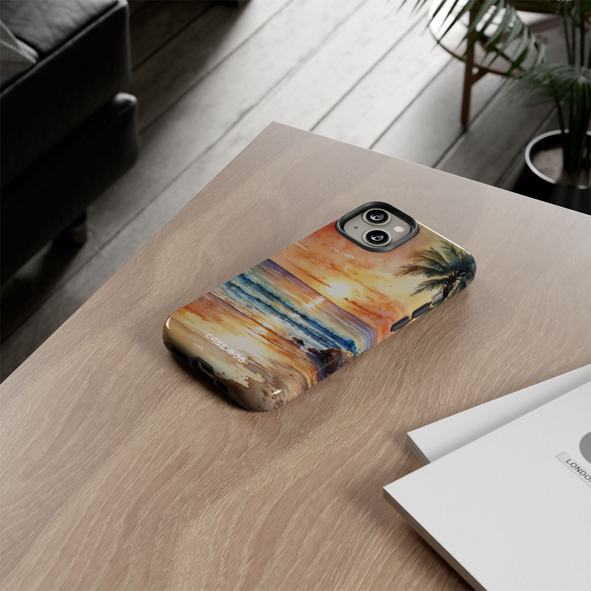 Sunset Palm iPhone 14 Case - Tough