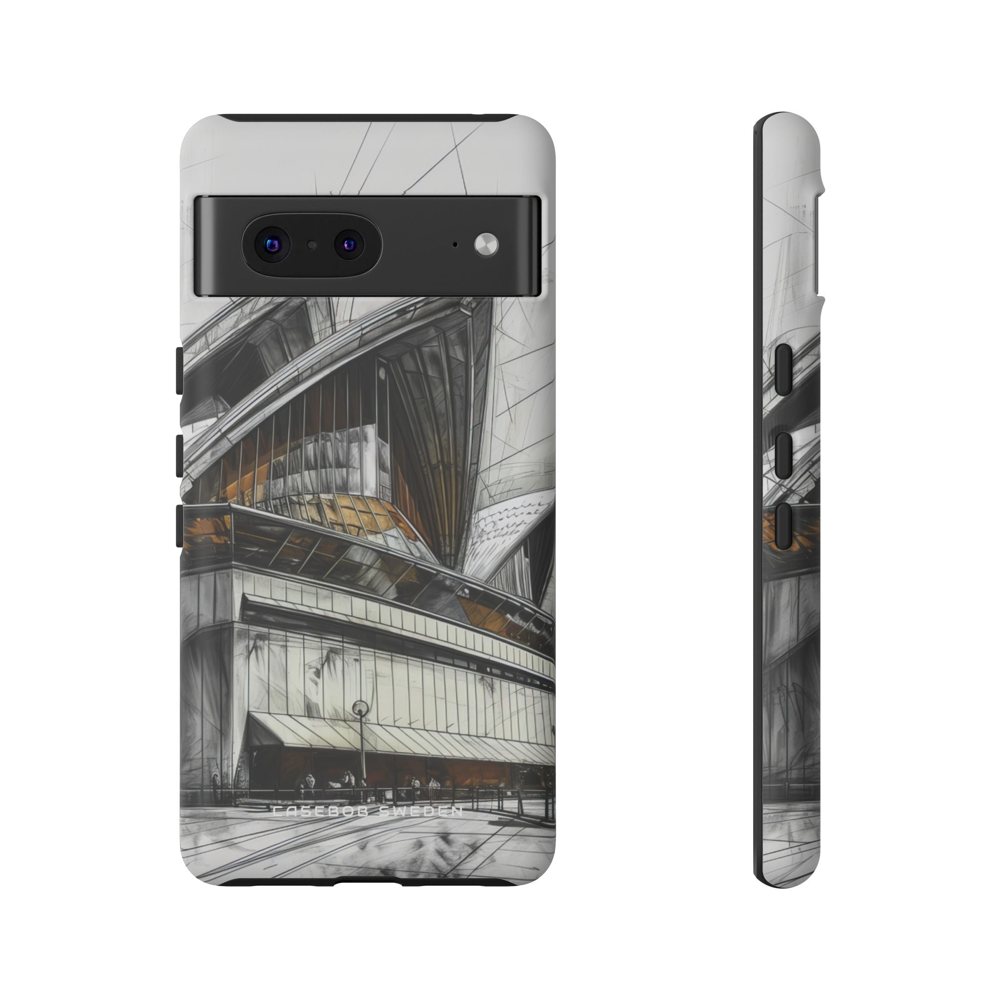 Architectural Curves in Line Formation Google Pixel 7 - Tough Phone Case