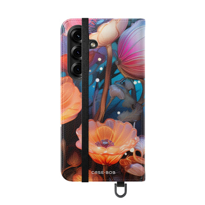 Glowing Petals - Samsung S25 Case - Wallet