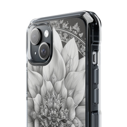 Cosmic Floral Mandala iPhone 15 - Impact Clear+