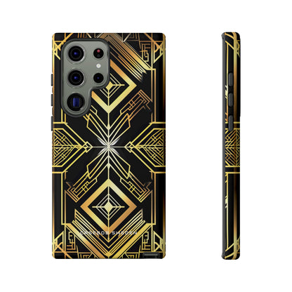 Golden Geometric Opulence Samsung S23 - Tough Phone Case