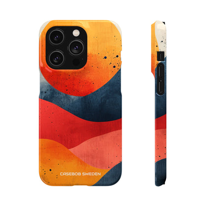 Sunburst Waves - Slim iPhone 14 Phone Case