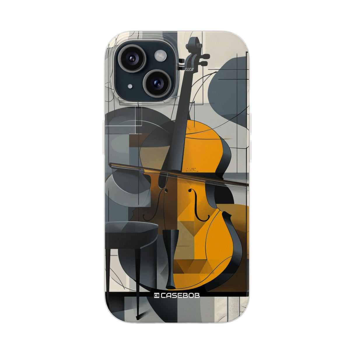 Cello Abstraction | Flexible Phone Case for iPhone