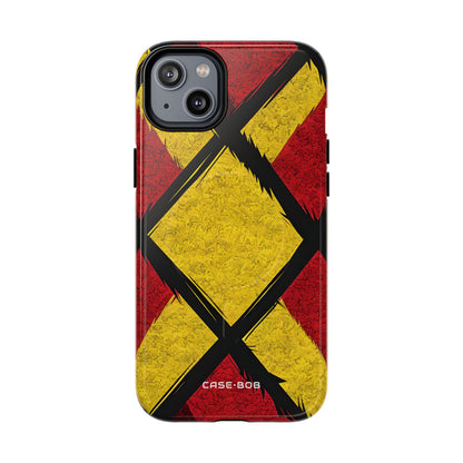 Cracked Diamond Grid iPhone 14 - Tough+