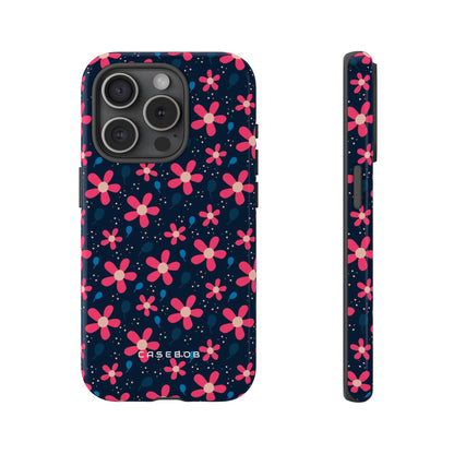 Pink Flower Pattern - Protective Phone Case