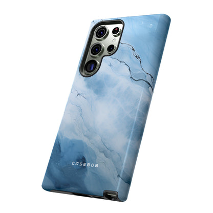 Light Navy Marble - Protective Phone Case