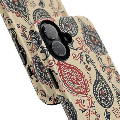 Vintage Paisley Elegance iPhone 16 - Tough Phone Case