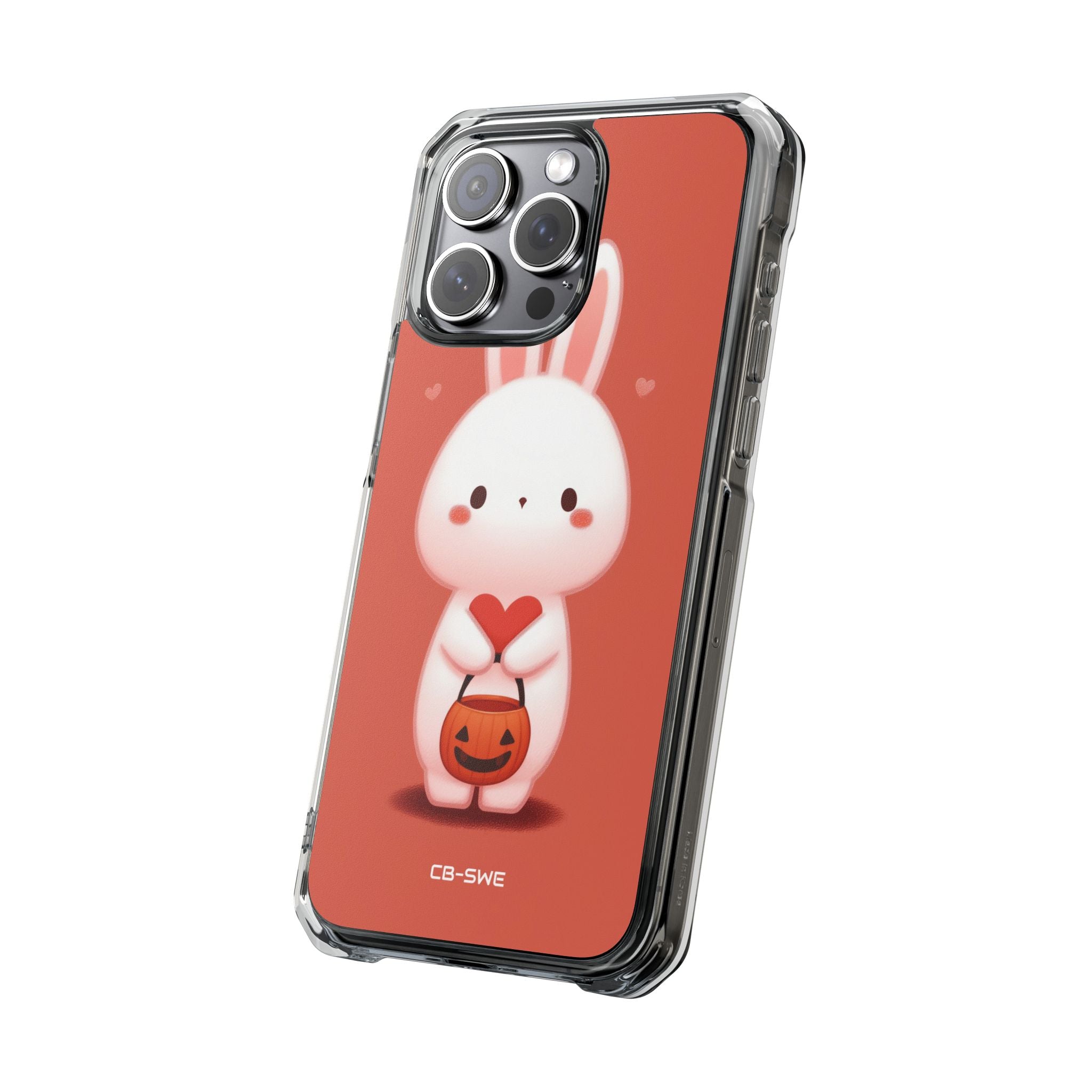 Bunny Holds Heart iPhone Case - Impact