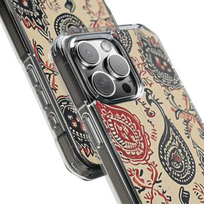 Vintage Paisley Elegance iPhone 16 - Clear Impact Phone Case