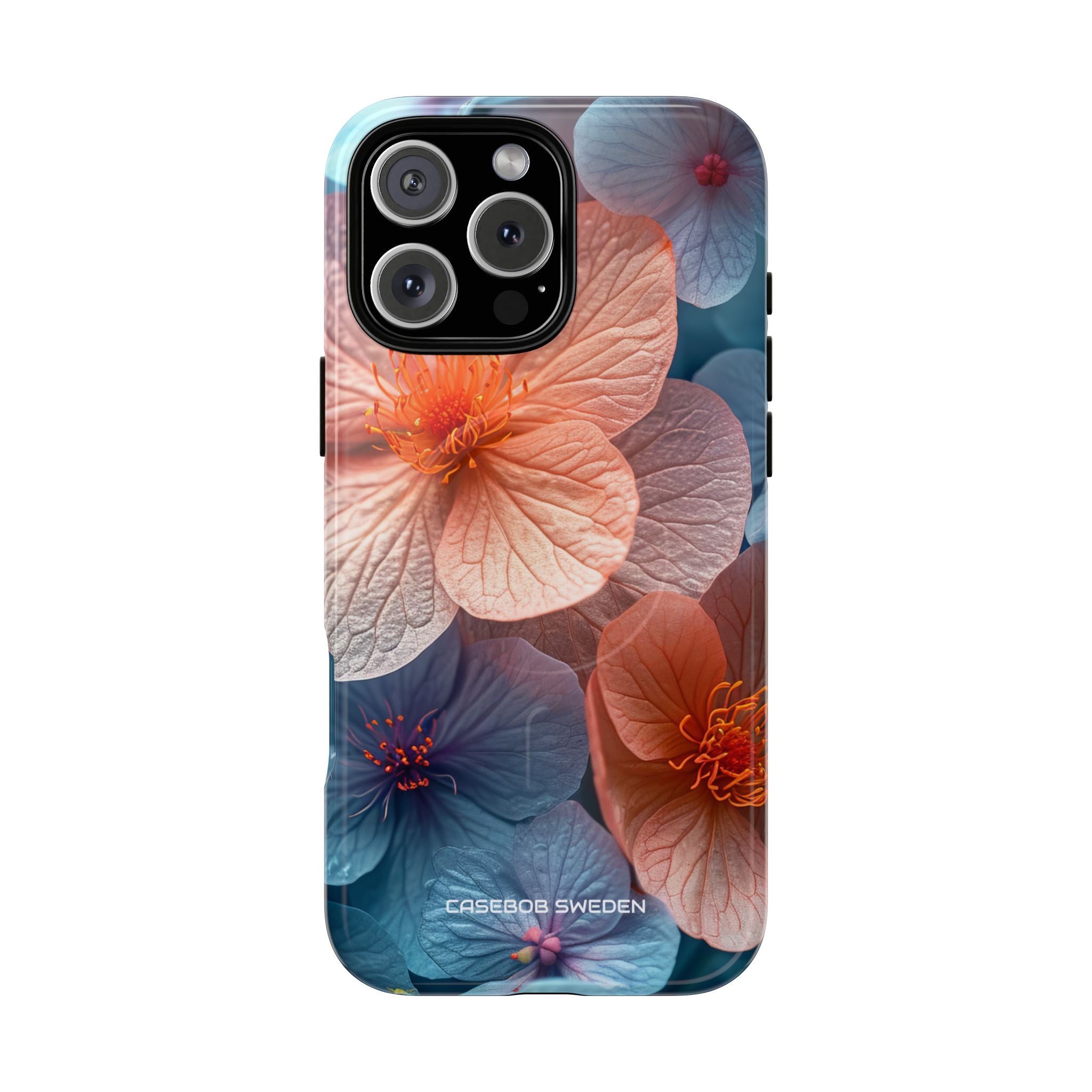 Peach Blossom Serenity - Tough + MagSafe® iPhone 16 Phone Case