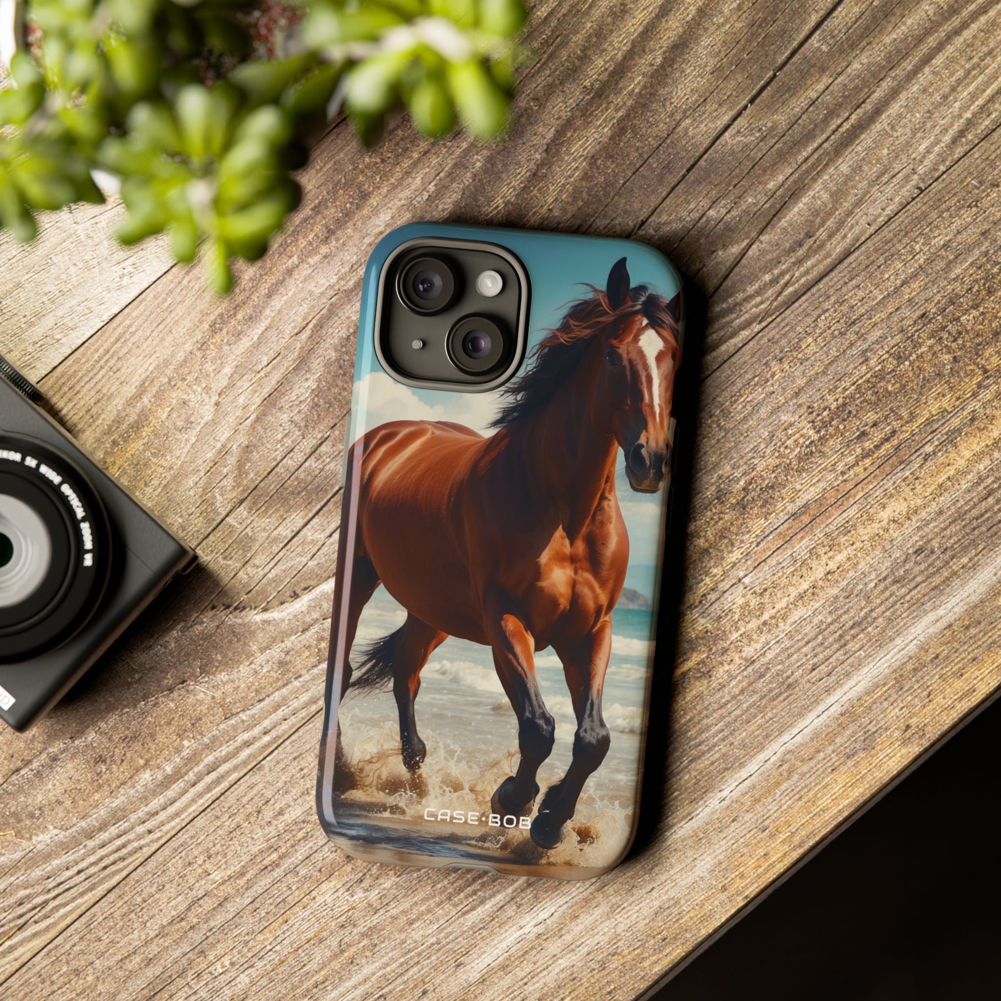Blazing Horse iPhone 15 Case - Tough