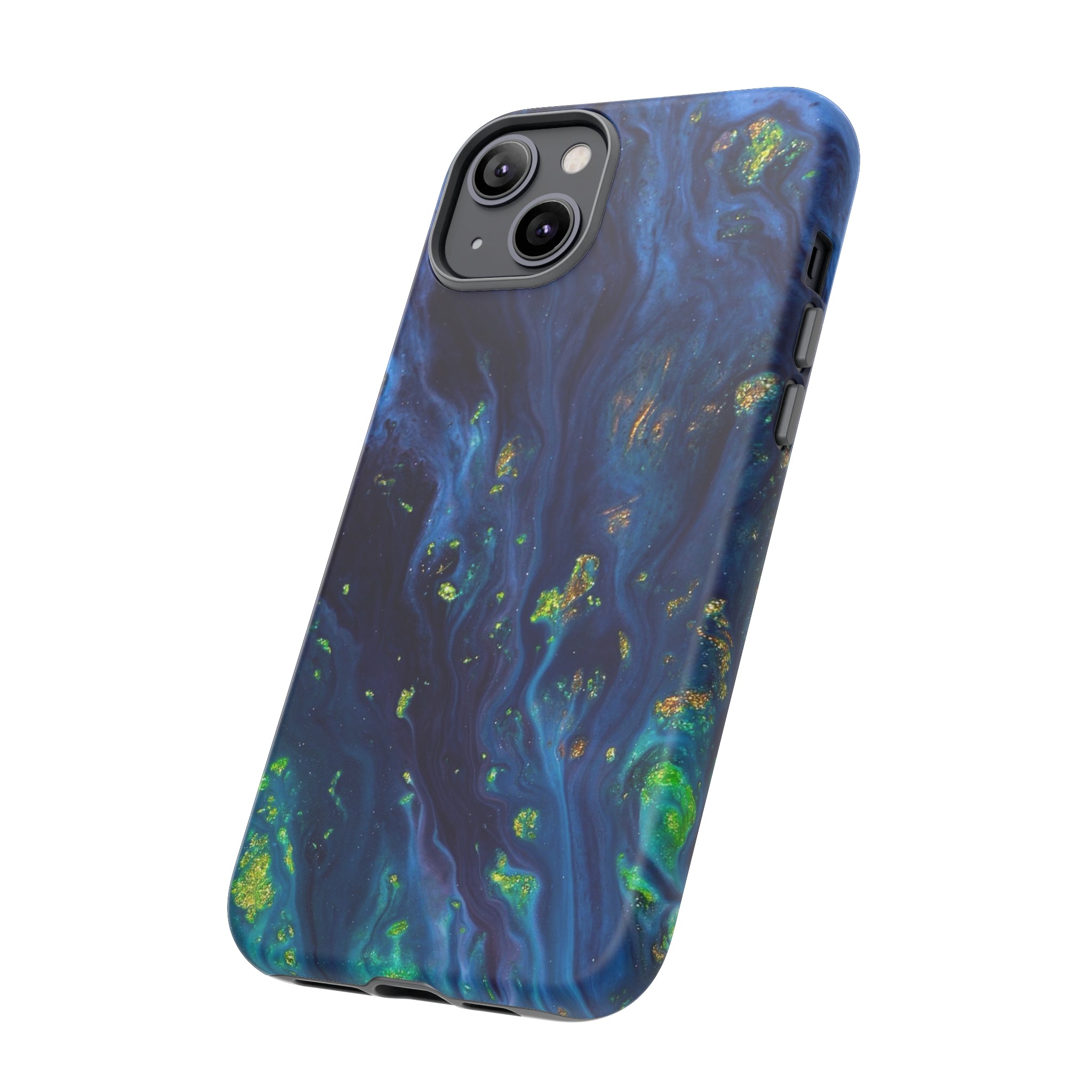 Green Opal Ink Art iPhone Case (Protective) Phone Case