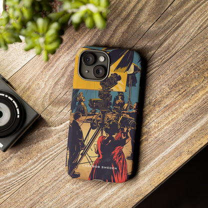 Golden Era Cinematic Spotlight iPhone 15 - Tough Phone Case