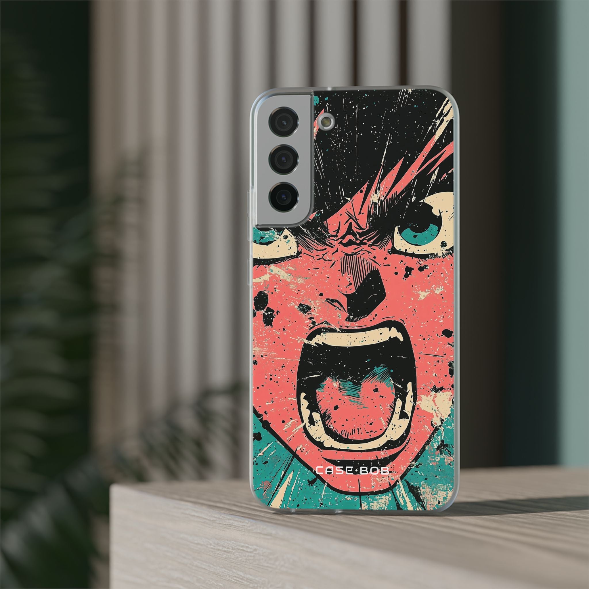 Screaming Face Pink Samsung S22 Plus Case - Soft