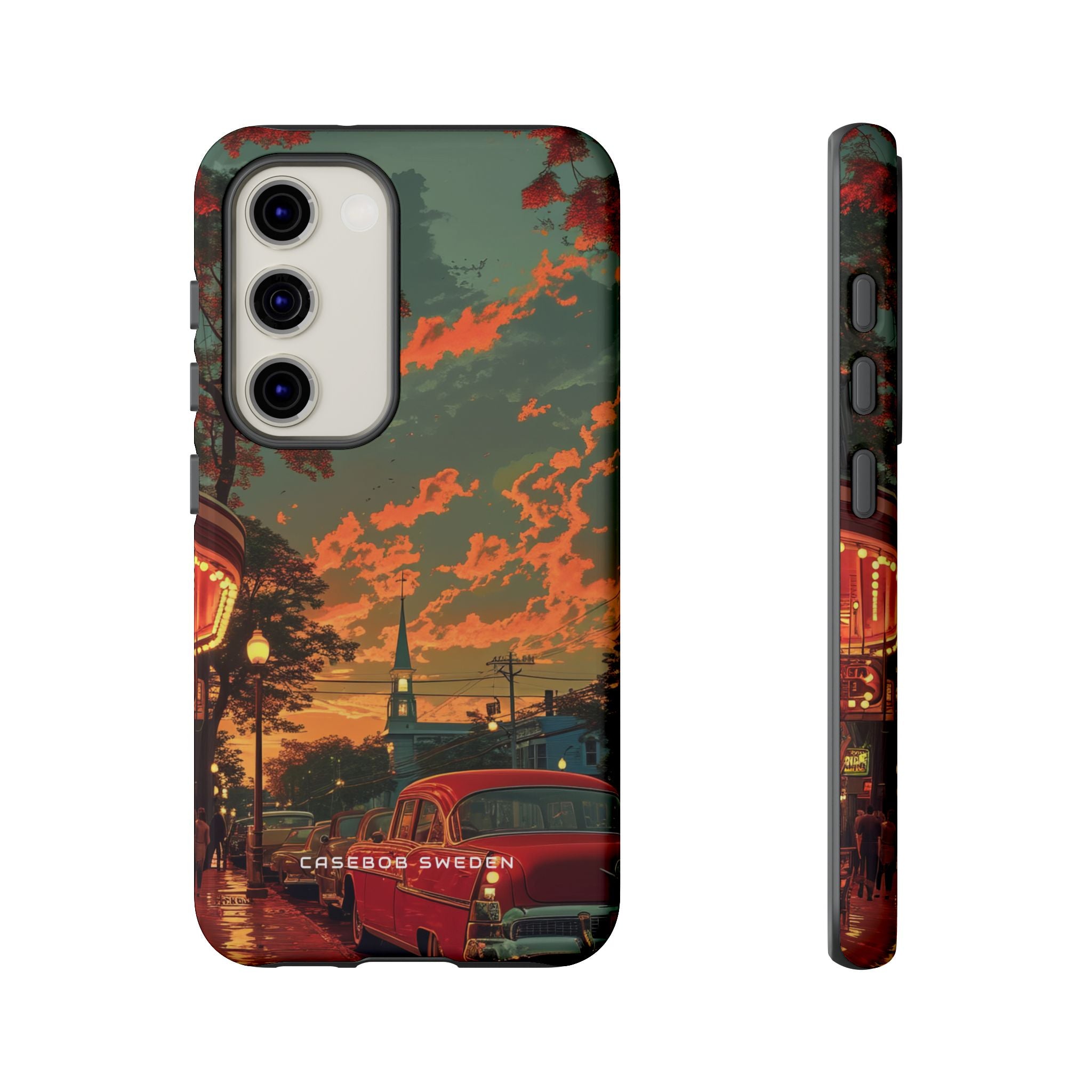 Mid-Century Nostalgia Streetscape Samsung S23 - Tough Phone Case