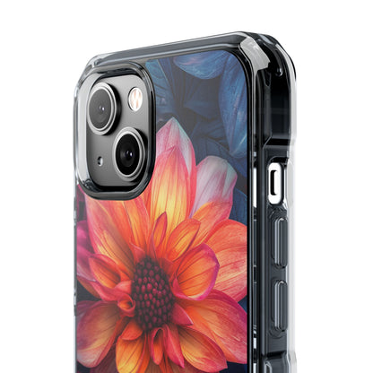 Fiery Bloom Harmony iPhone 14 - Clear Impact Phone Case