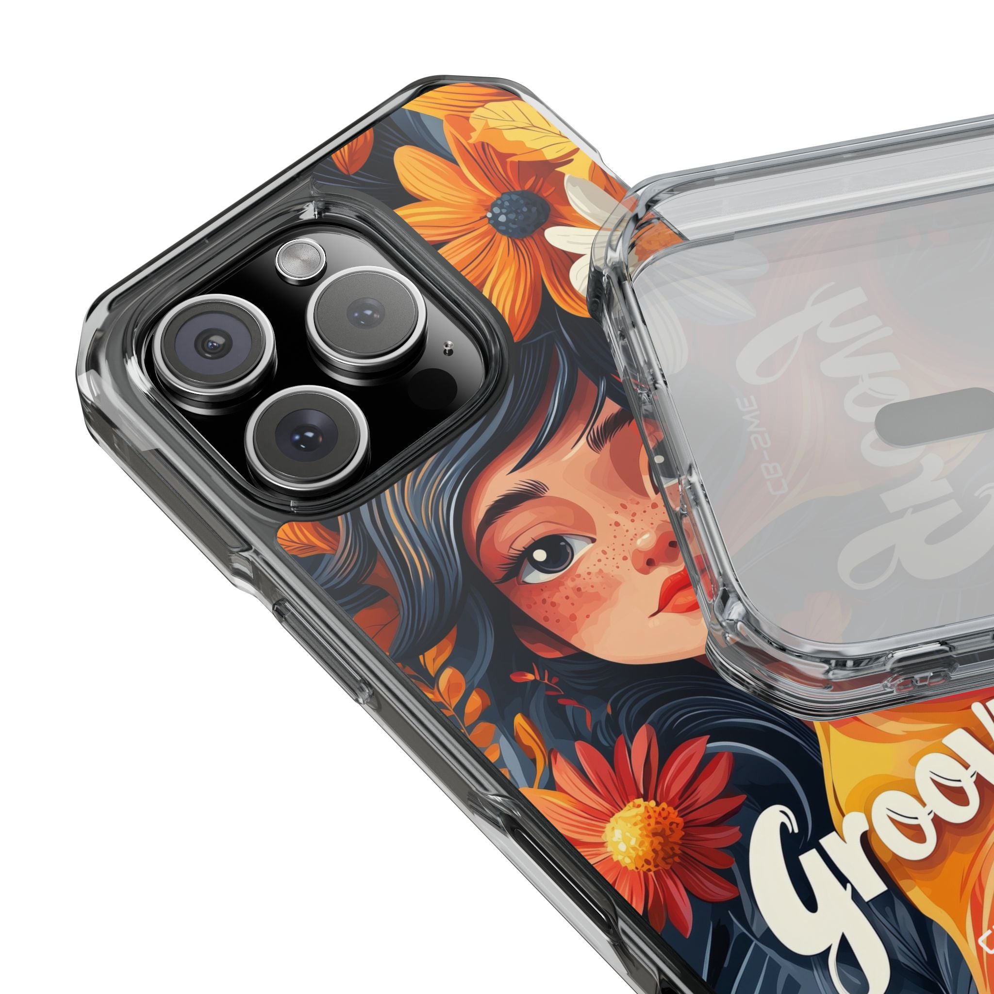 Floral Girl Smiles iPhone Case - Impact