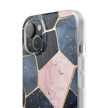 Golden Mosaic iPhone 15 Plus Case - Soft