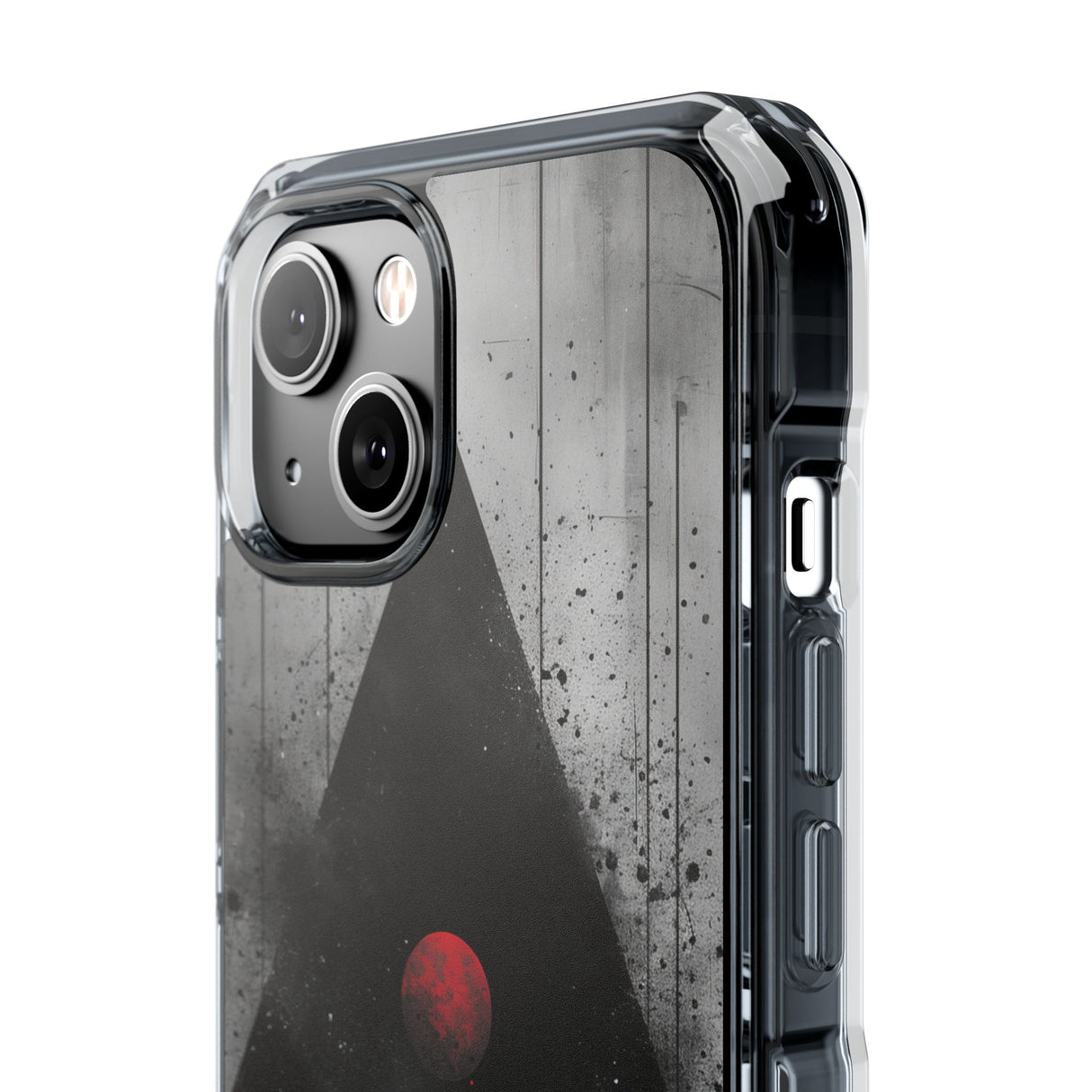 Grunge Geometry - Phone Case for iPhone (Clear Impact - Magnetic)