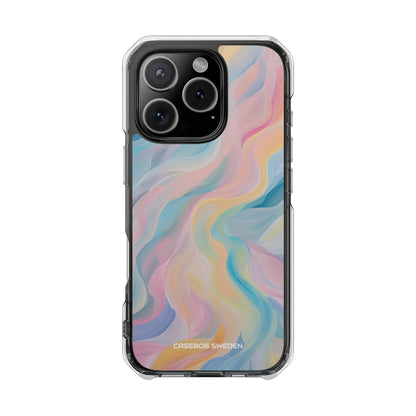 Dreamy Pastel Swirls - Clear Impact iPhone 16 Phone Case