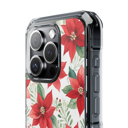 Poinsettias Bloom Bright iPhone Case - Impact