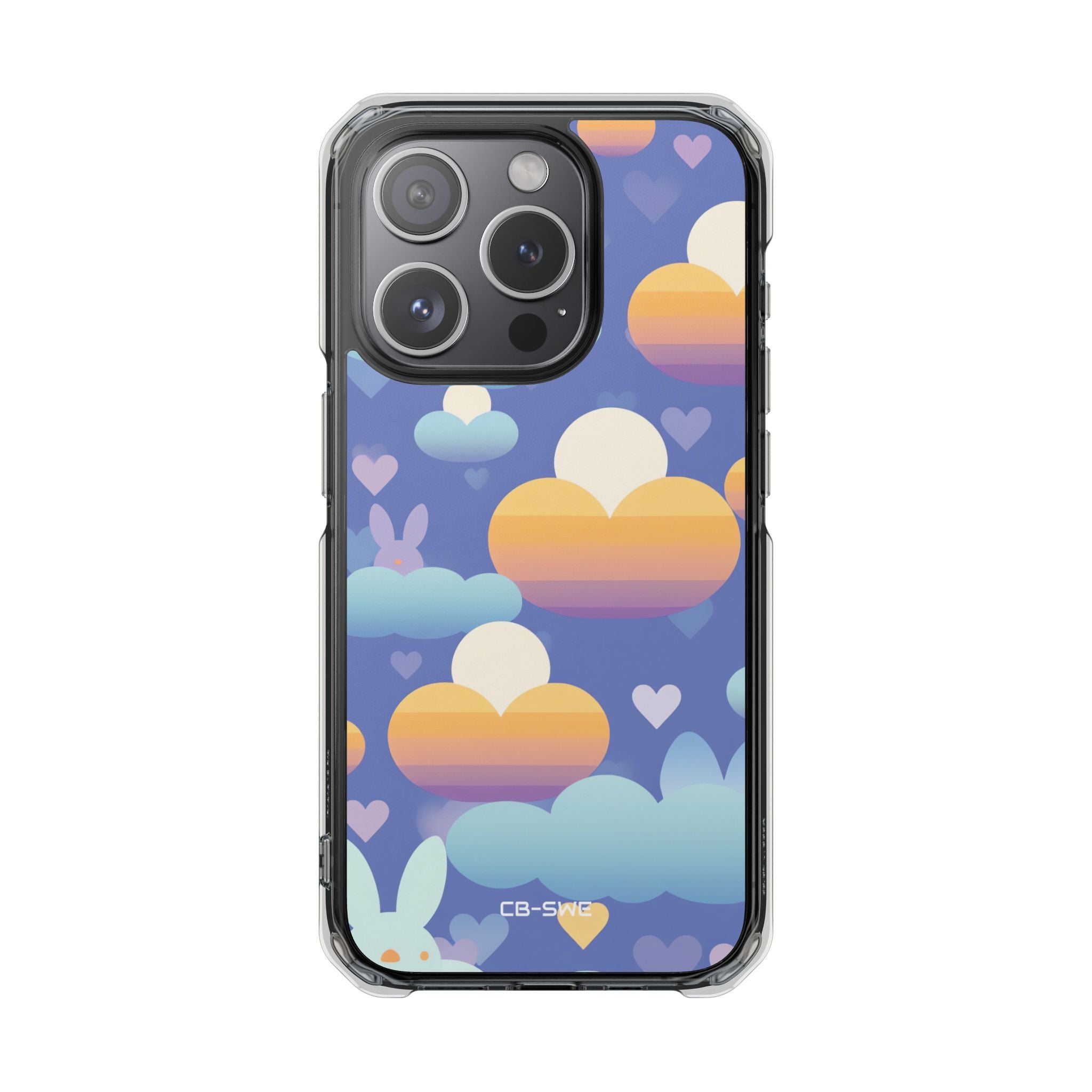 Bunnies Dance Among Clouds iPhone Case - Impact