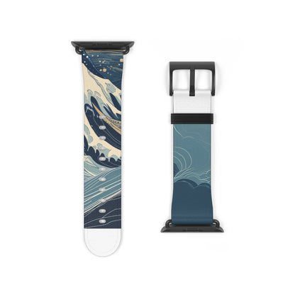 Cresting Navy Wave - Watch Band