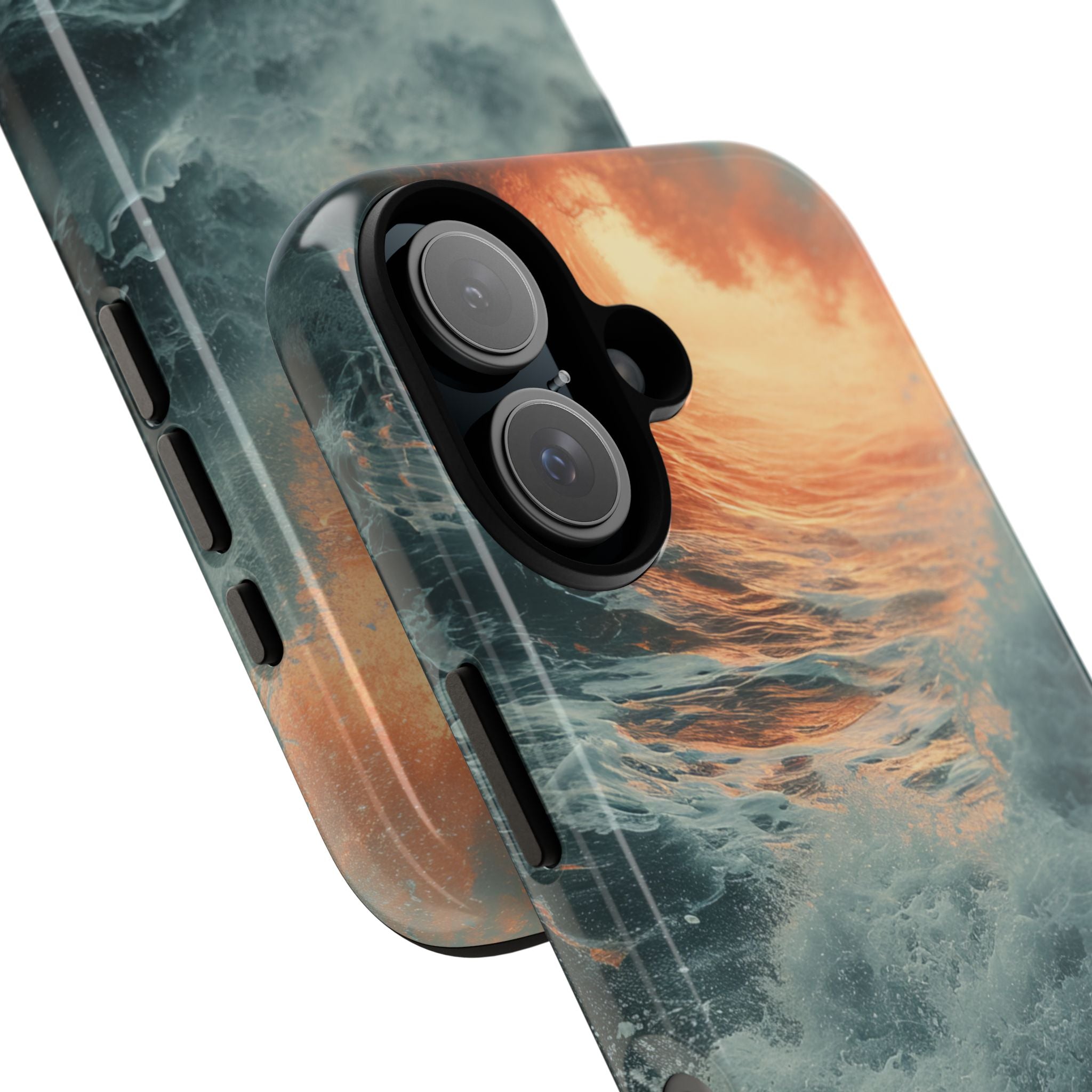 Fiery Wave Power - Tough iPhone 16 Phone Case